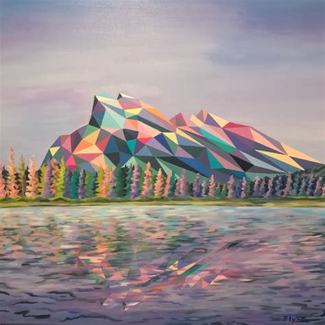 Polygon Landscape Paintings Highlight the Geometry of Mountains