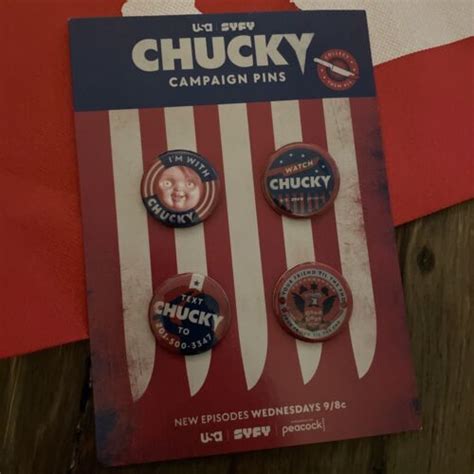 Chucky New York Comic Con 2023 Exclusive Campaign Pin Set + Poster ...