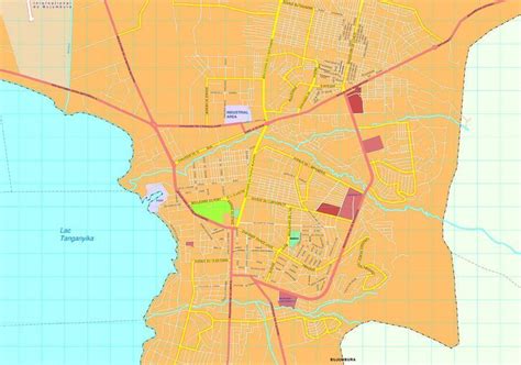 Bujumbura vector map. Eps Africa City Map. Illustrator Vector Maps. Eps ...