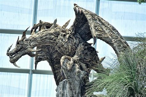 Huge dragon sculpture made out of driftwood – Vuing.com