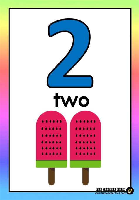 Numbers One to Ten Flashcards with Pictures - Fun Teacher Files