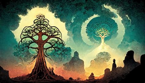 Premium Photo | Tree of life sacred symbol Individuality prosperity and ...