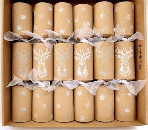 Eco Friendly Luxury Christmas Crackers 6 Eco Crackers - Etsy UK ...