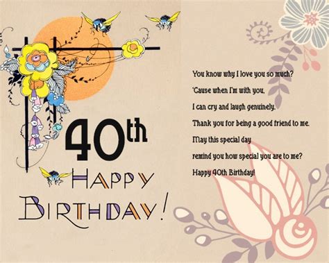 40Th Birthday Sayings / 40th Birthday Quotes Happy 40th Birthday Wishes ...