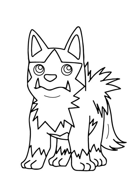 Poochyena Pokemon Mega Evolution – Coloring Pages