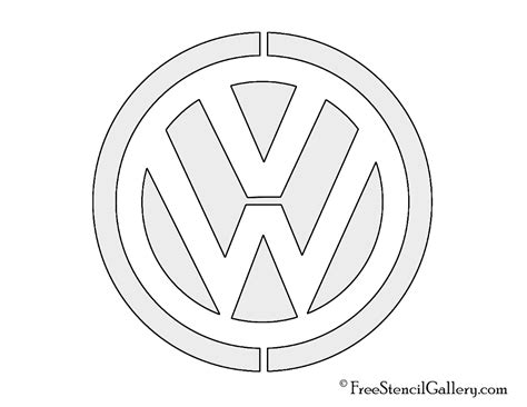 Volkswagen Logo Stencil | Free Stencil Gallery