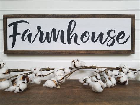 Farmhouse Sign FARMHOUSE Wood Signs Wooden Signs