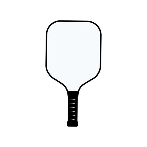 Pickleball paddle front view 19641124 Vector Art at Vecteezy