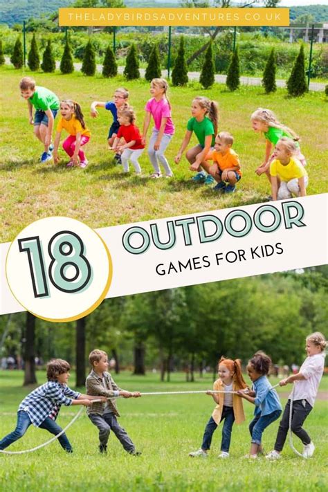 18 fun outdoor games for children - The Ladybirds' Adventures