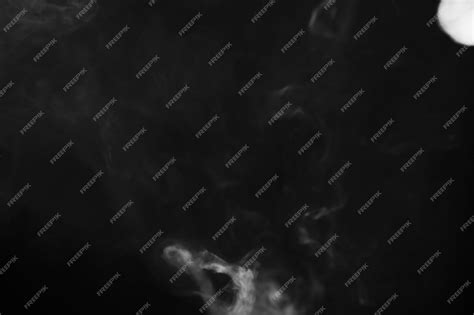 Premium Photo | White smoke over black background for overlay design