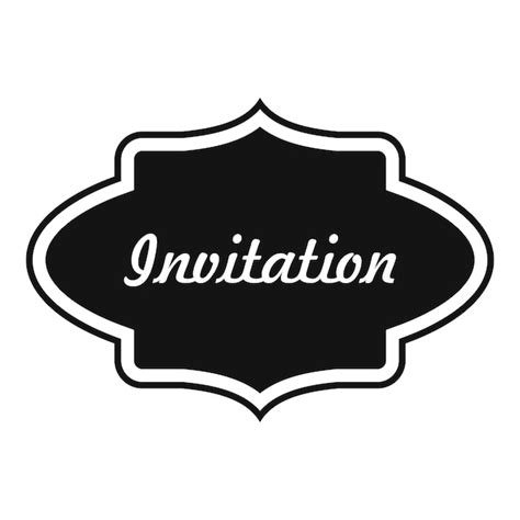 Premium Vector | Invite label icon simple illustration of invite label ...