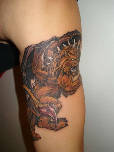 Greek Mythical Manticore tattoo