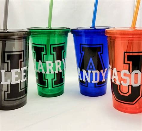 Personalized Acrylic Tumbler Monogrammed cup custom design