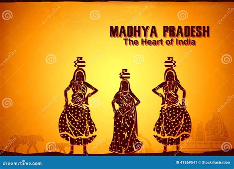 Culture Of Madhya Pradesh Stock Illustration - Image: 41869541