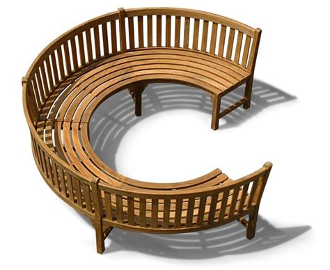 Henley ¾ Teak Curved Garden Wooden Bench | Curved outdoor benches, Teak ...