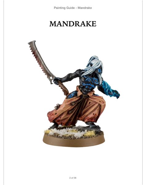 Warhammer Digital - Mandrake: Painting Guide (eBook)