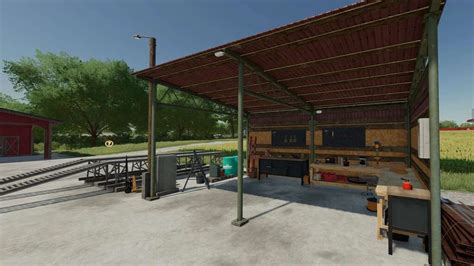 Old Shed With Workshop Trigger v1.0 FS22 Mod | Farming Simulator 22 Mod