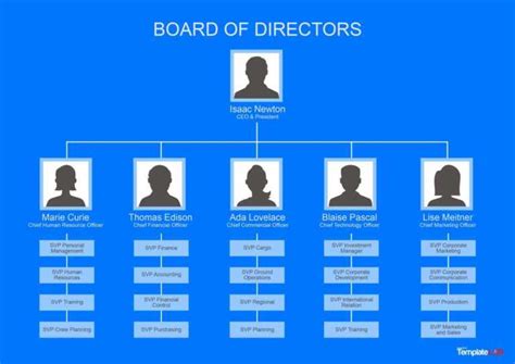 Company Organogram Template Word