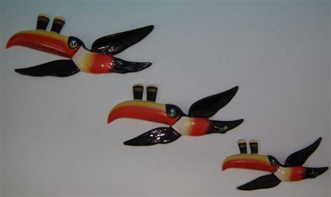 Set of 3 Carltonware Guiness flying toucans