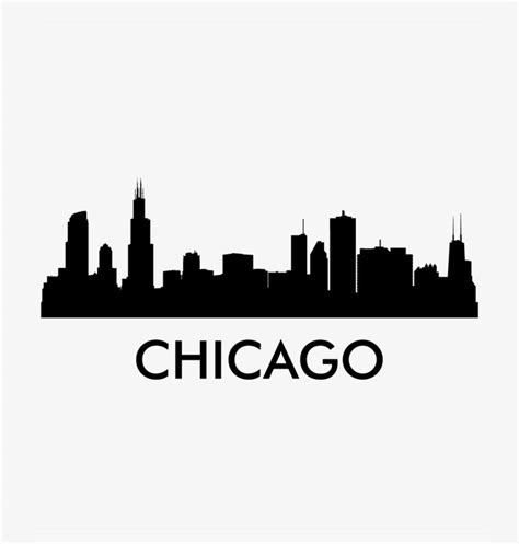 Chicago Skyline Decal - Chicago Skyline Outline Svg Free PNG Image ...