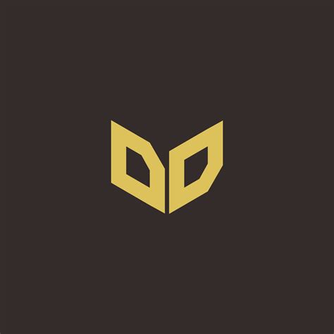 DD Logo Letter Initial Logo Designs Template with Gold and Black ...