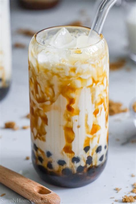 🧋Brown Sugar Boba (Milk Tea) - Simply Home Cooked