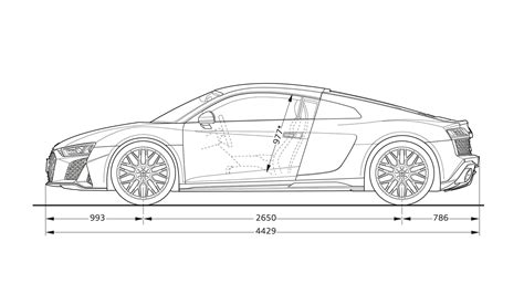 Dimensions > R8 Coupé V10 RWD > r8 > Audi Jamaica