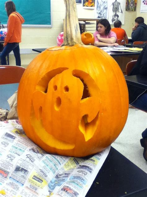 30+ Easy Ghost Pumpkin Carving