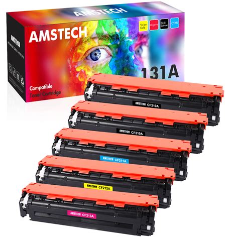 Amstech Compatible Toner for HP 131A CF210A CF211A CF212A CF213A works ...