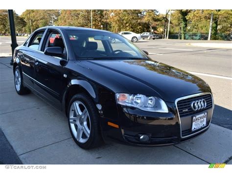 Brilliant Black 2007 Audi A4 2.0T quattro Sedan Exterior Photo ...