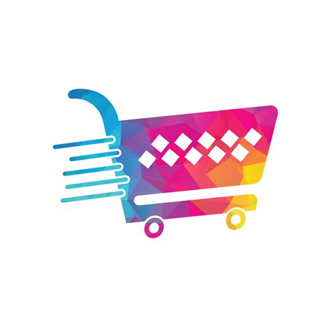 Shopping cart vector logo design. Shopping logo design. On-line ...