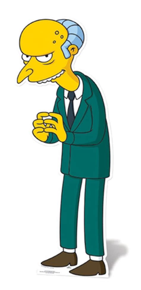 Lifesize Cardboard Cutout of Mr Burns From The Simpsons buy cutouts ...