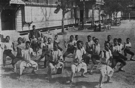 Early 1900s - Karate training in Okinawa. | Okinawan karate, Karate ...