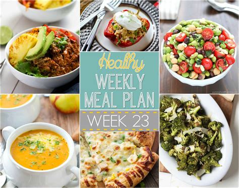 Healthy Weekly Meal Plan Week 23 - Whole and Heavenly Oven