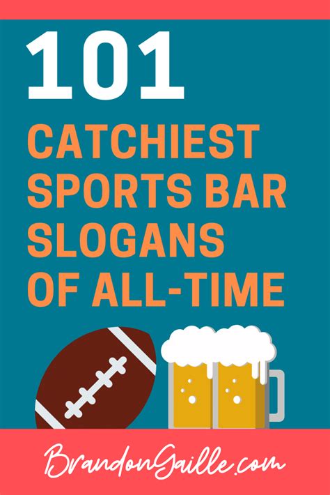 101 Catchy Sports Bar Slogans and Taglines - BrandonGaille.com