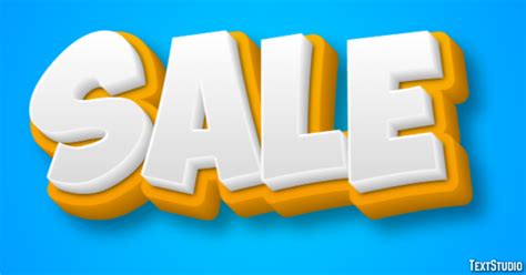 Sale Text Effect and Logo Design Word