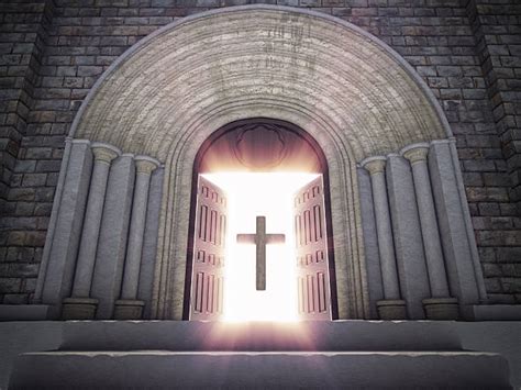 420+ Open Church Doors With Cross Stock Photos, Pictures & Royalty-Free ...