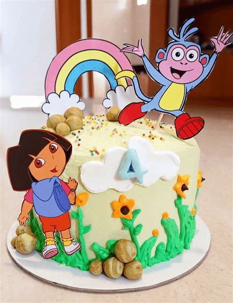 Dora Cake Design Images (Dora Birthday Cake Ideas) | Dora birthday cake ...