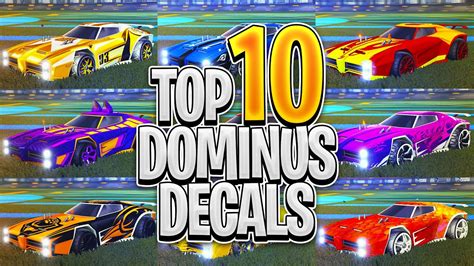 Top 10 DOMINUS Decals On Rocket League - YouTube