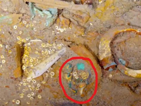 A luxury necklace was spotted in the wreckage of the…