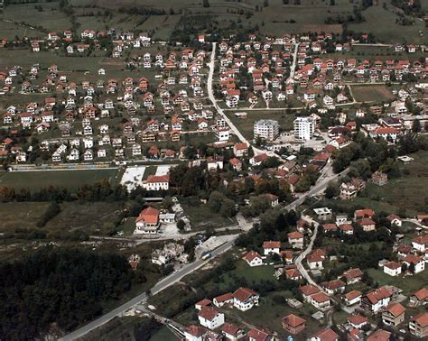 An aerial view showing several neighborhoods located in the city of ...