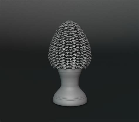 3D Sicilian Pigna - Pine Cone Ceramic - TurboSquid 2132039