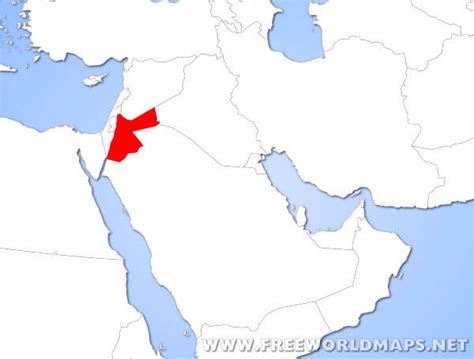 Where is Jordan located on the World map?