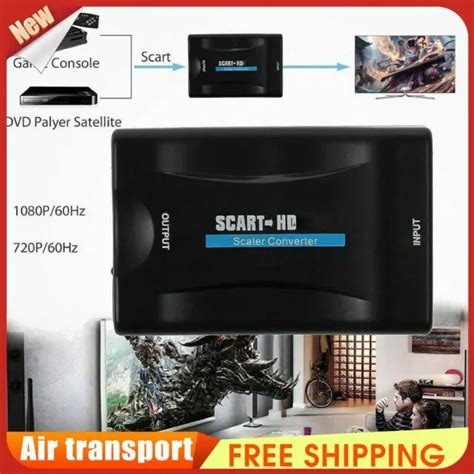 1080P SCART TO HDMI-compatible Video Audio Upscale Converter HD ...