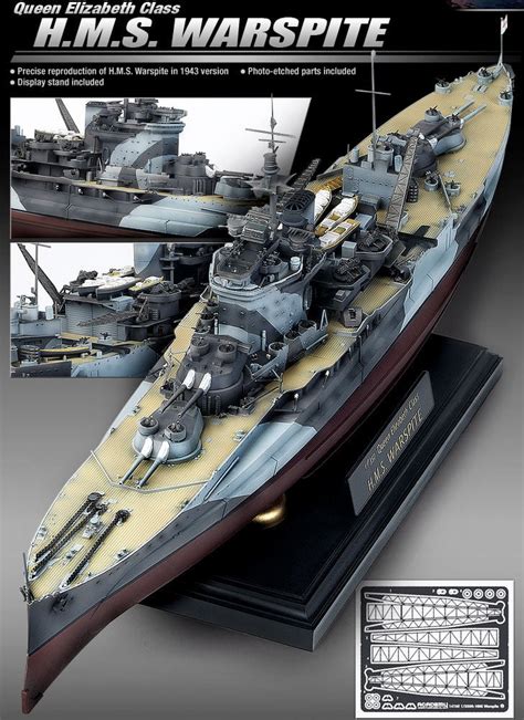 Academy Models HMS Warspite Plastic Model Boat Kit 14105 | Hobbies