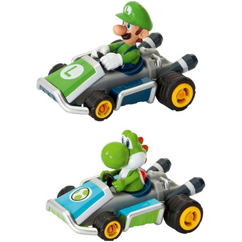 Carrera Mario Kart 7 Pull and Speed Cars, Luigi and Yoshi - Walmart.com ...