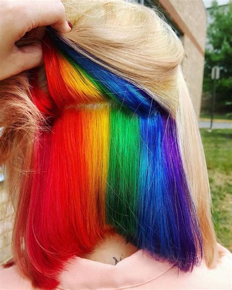 Hidden-Rainbow Hair Is The New Trend In London | DeMilked