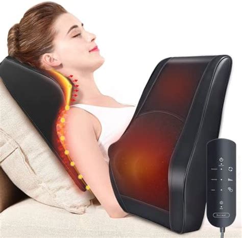 Boriwat Back Massager with Heat, Massagers for Neck and Back, Shiatsu ...