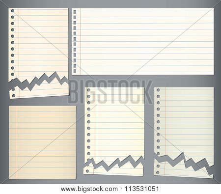 Set Torn Notebook Vector & Photo (Free Trial) | Bigstock