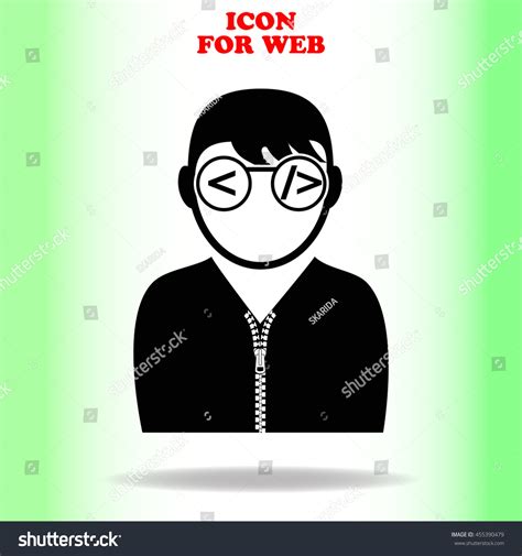 Programmer Web Icon Black Illustration On Stock Vector (Royalty Free ...